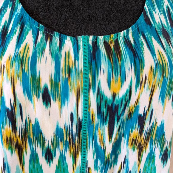 St. John's Bay Patterned, Flowy Tank Top, L - Picture 2 of 6